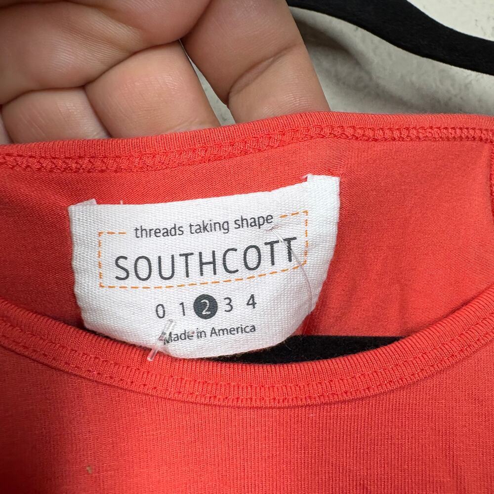 Southcott 2/Medium Gemma Tank Top Sleeveless Orange Coral Stretch - Picture 4 of 7